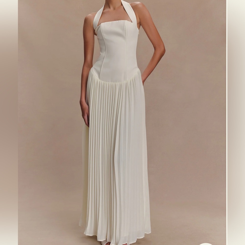 Meshki Cream Maxi Dress